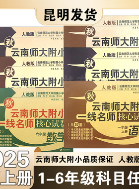 2025秋云南师大附小一线名师核心试卷一二三四五六年级下册语文数学书人教版 同步训练小学同步练习辅导书小学语文数学同步辅导书