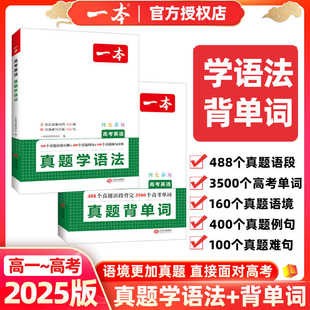 2025版一本高考英语真题背单词+学语法词汇组合专项训练高中高一高二高三新高考必刷例句难句语境小测试名词冠词练习册历年考试卷