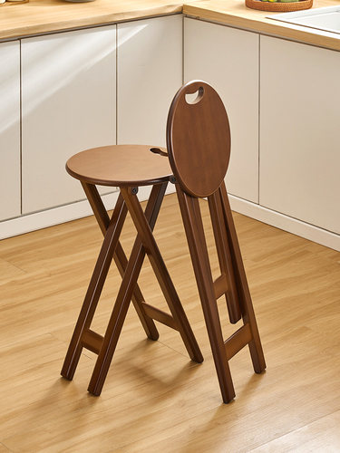 折叠收纳吧凳吧椅现代简易酒吧高脚凳可携式圆凳Mazar小凳