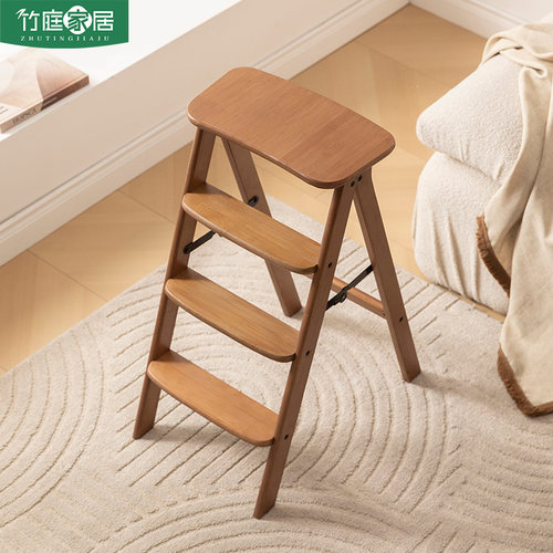 折叠梯凳家用多功能凳子厨房客厅登高凳吧台凳沙发小边几阳台花架