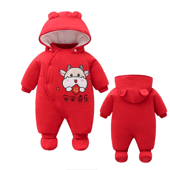 宝宝棉连体礼服周岁抓周唐装婴儿