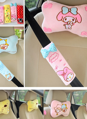 美hellokitty汽车用品骨头枕卡通