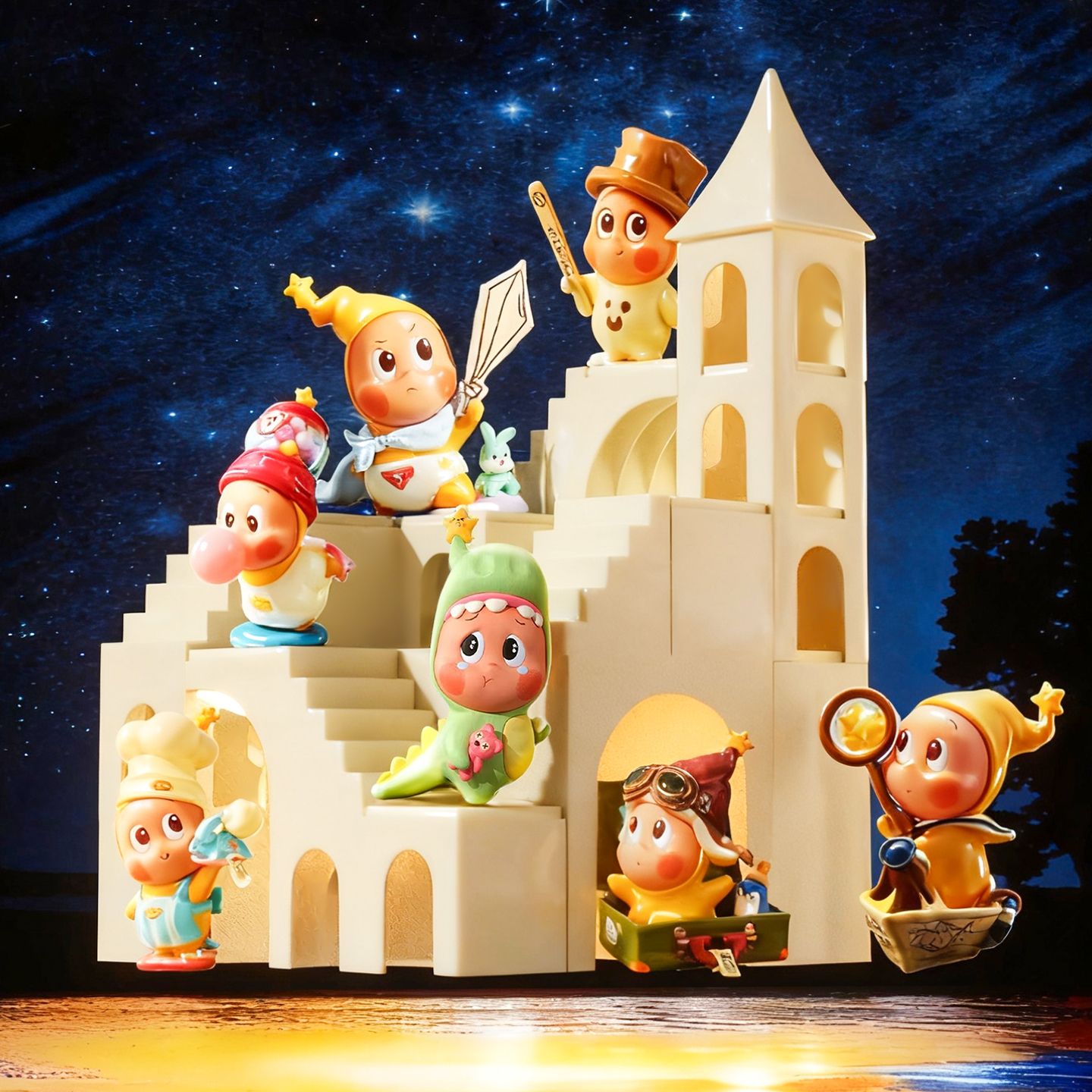 盲盒收纳盒星星人系列DIY城堡