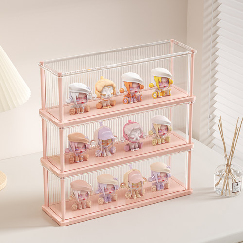 盲盒收纳展示架手办防尘盒