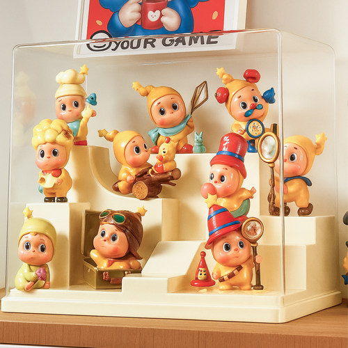 盲盒收纳盒法式造景手办模型展示