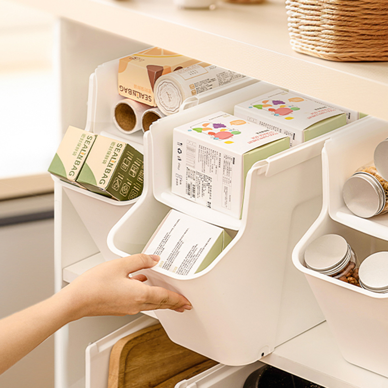 聚可爱厨房收纳盒夹缝抽拉式