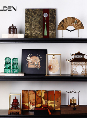 新中式现代美学高级感办公室摆设软装饰品样板间茶室酒店创意摆件