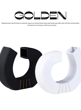 花瓶摆件轻奢陶瓷创意家居饰品