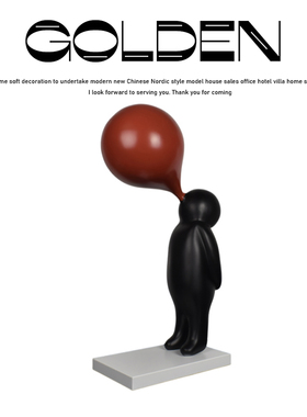 北欧风大型展厅样板间人物雕塑