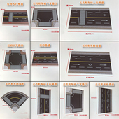 城市仿真公路模型板ABS街道马路沙盘建筑材料人行道diy造景