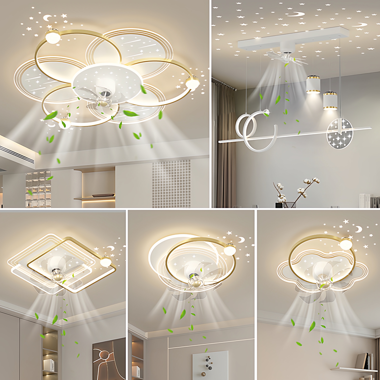 2025新款护眼全光谱风扇灯