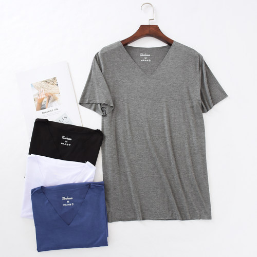 夏季男士短袖潮流纯白色新款体恤