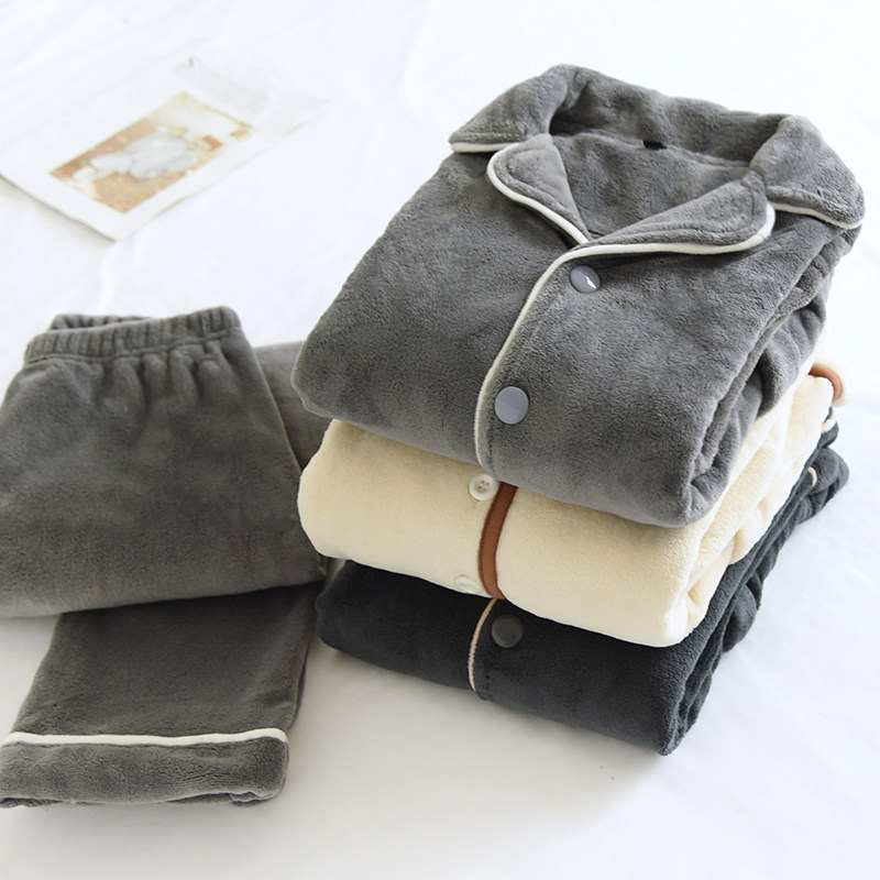 珊瑚绒睡衣男秋冬季加绒加厚新款情侣长袖套装法兰绒保暖家居服女,女士内衣/男士内衣/家居服,睡衣/家居服套装,淘宝优惠券,粉丝福利购,淘宝优惠卷