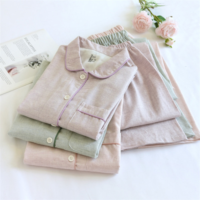 睡衣大码女胖mm秋冬季纯棉磨毛