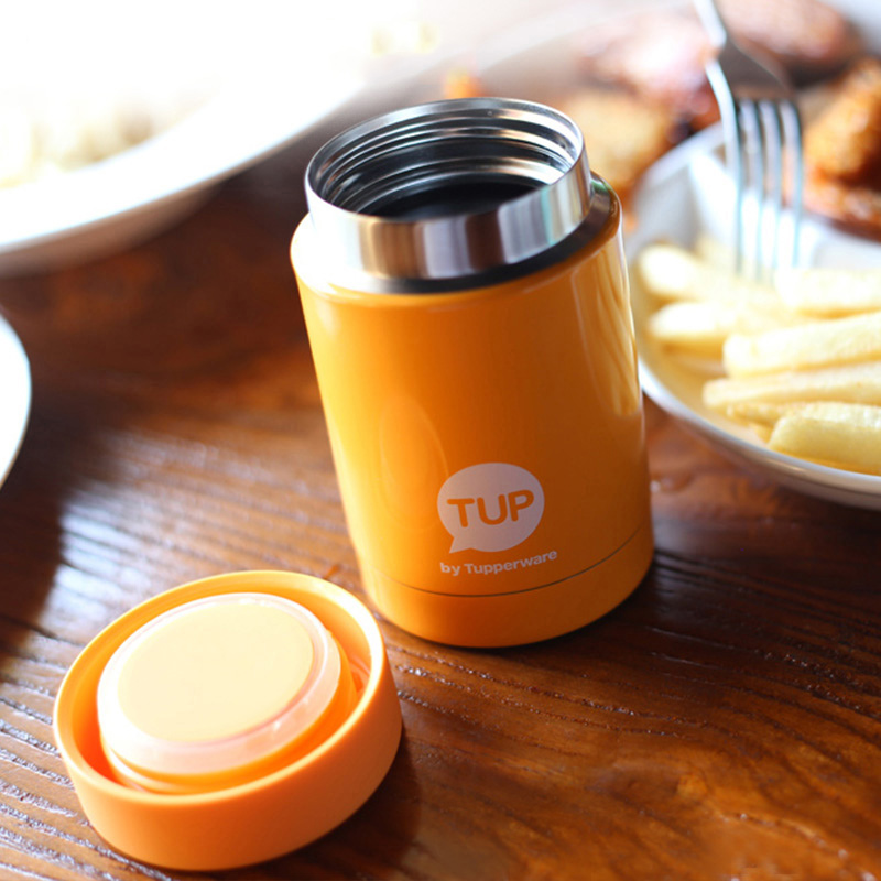 特百惠不锈钢保温杯糖果色迷你