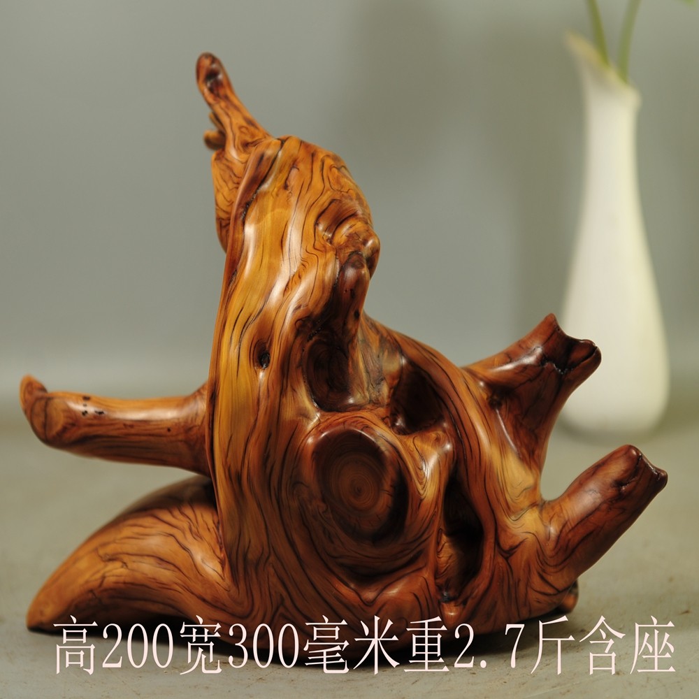 崖柏根雕摆件随形笔挂笔架