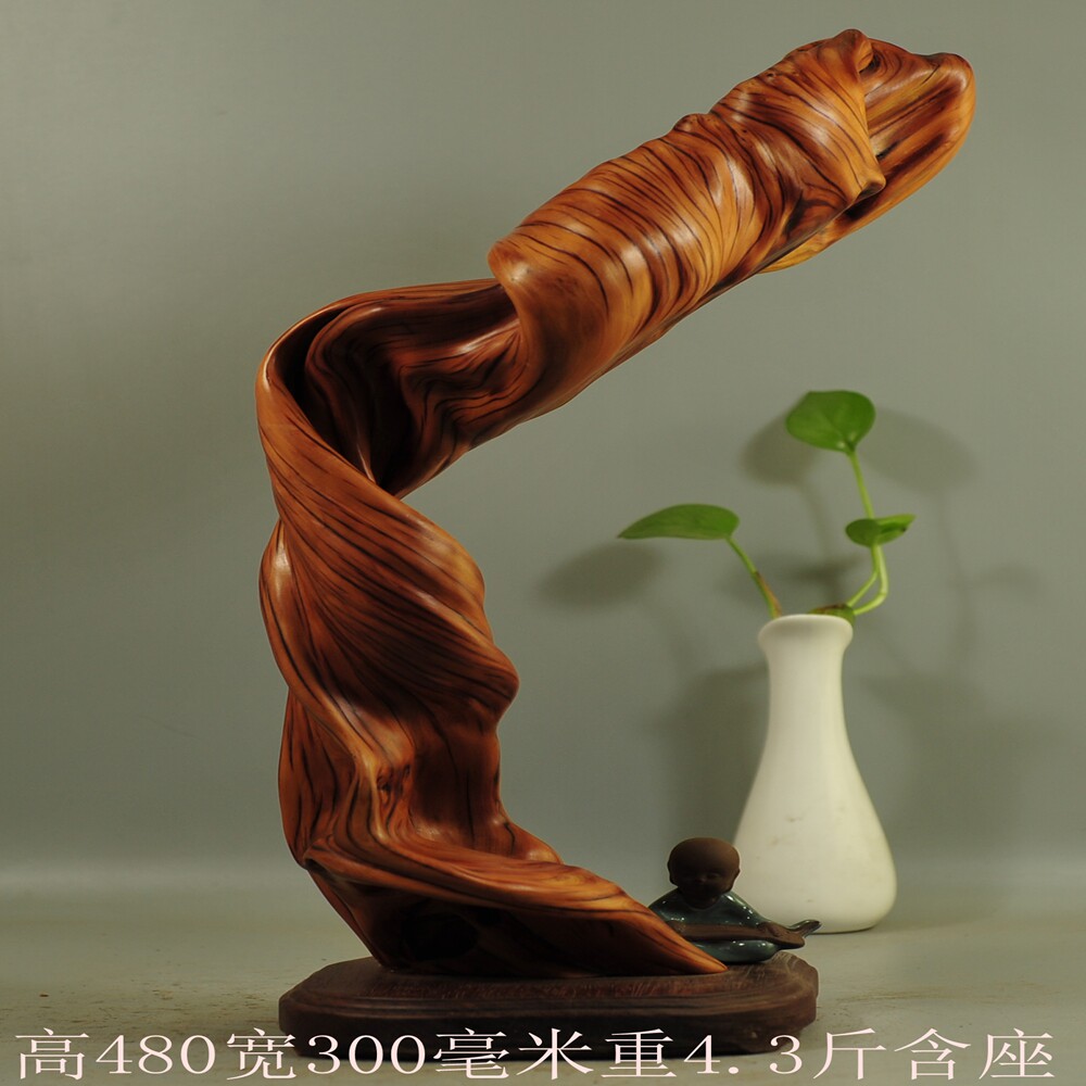 崖柏根雕摆件禅意随形笔挂工艺品镇宅笔架珠串架笔筒茶台红白料