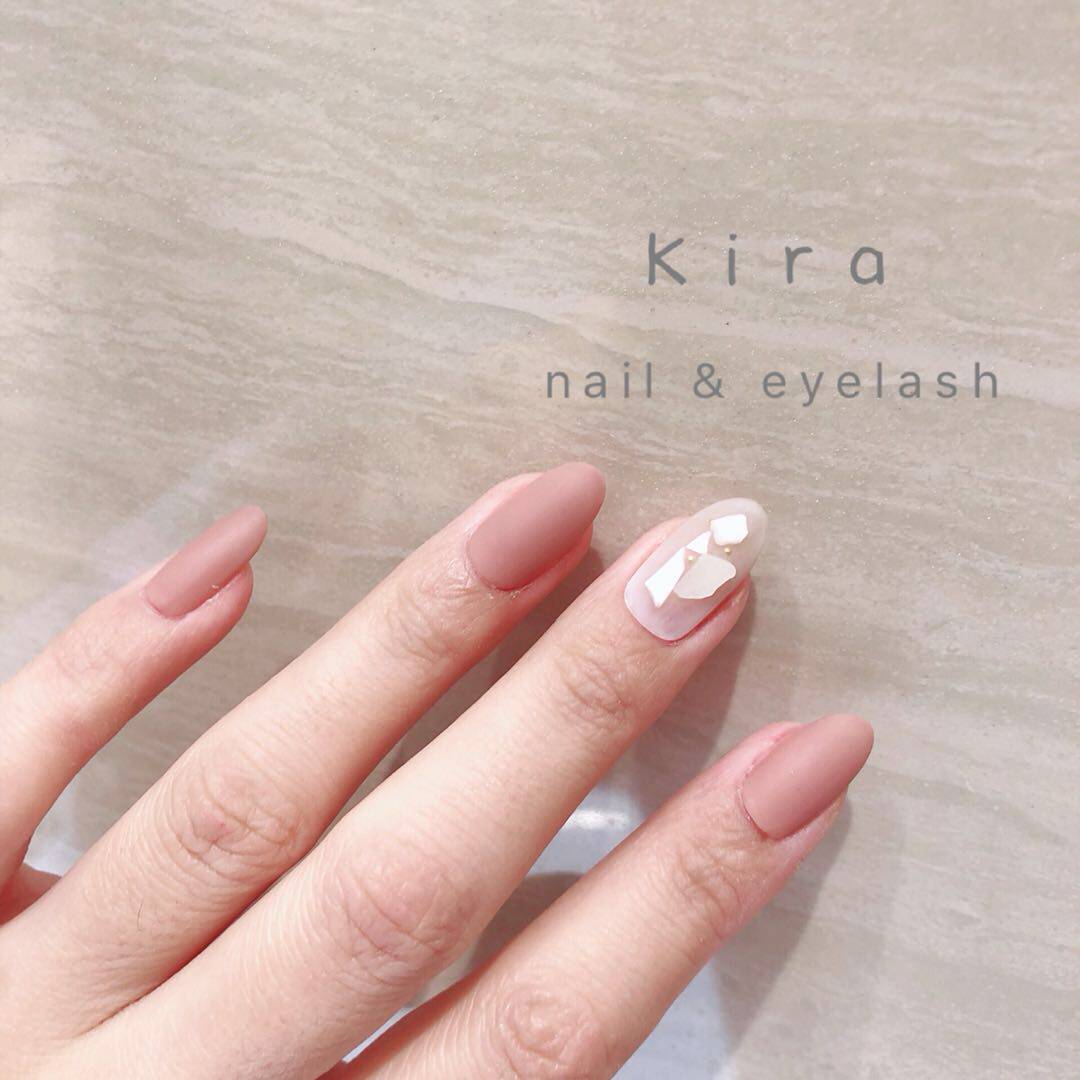 kira日式超薄假指甲贴片ol气质磨砂裸色立体贝壳光疗美甲成品甲片