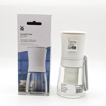 wmf研磨器德国福腾宝研磨瓶黑胡椒研磨杯海盐家用玻璃陶瓷芯正品