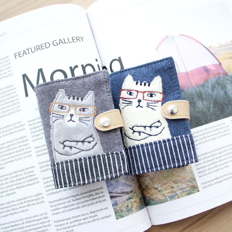 日式新款大众刺绣卡包大容量可爱