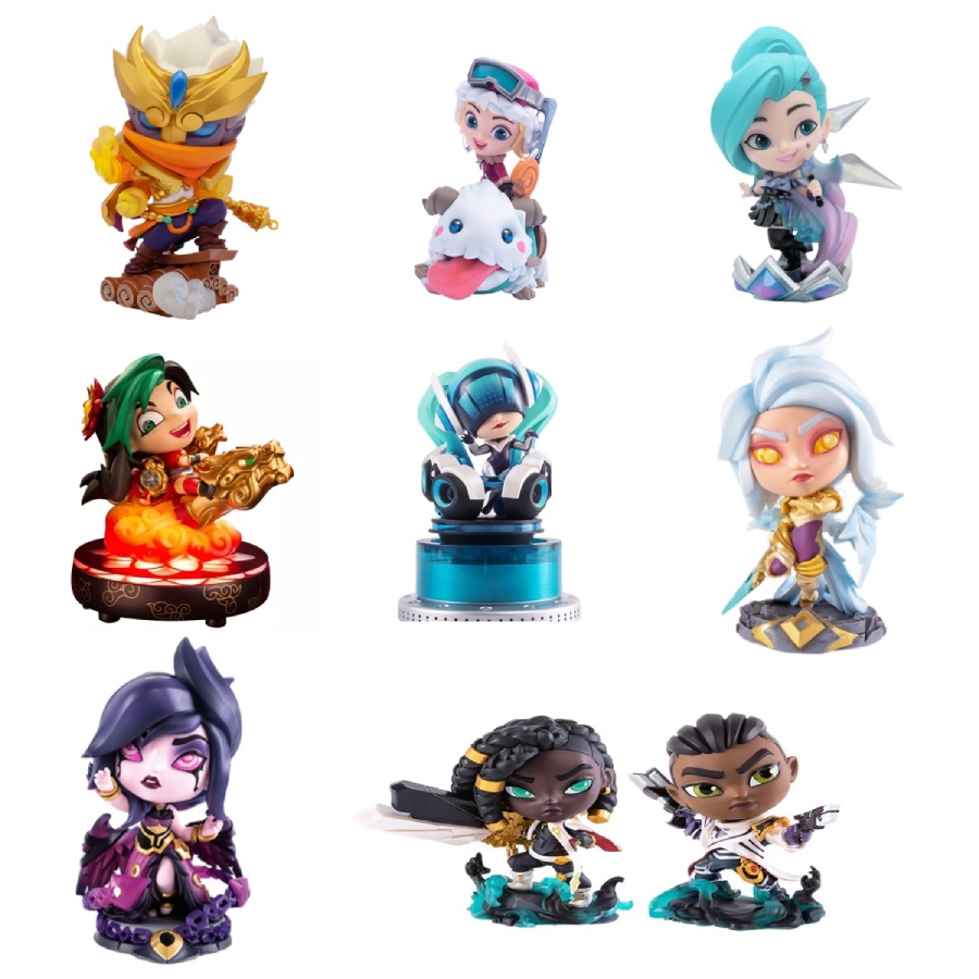 正品英雄联盟lol游戏周边大龙小龙武神男刀卢西安q版手办模玩摆件