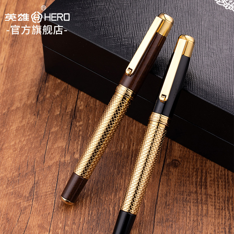 英雄14K金尖高档硬笔书法练字笔