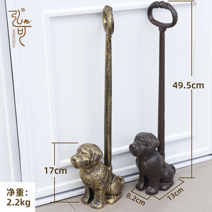 铸铁艺门楔子小狗门顶防撞安全创意门挡塞卡通门阻门器防风免打孔