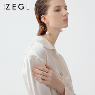 ZENGLIU交叉戒指女轻奢小众设计精致简约冷淡风个性网红食指戒子
