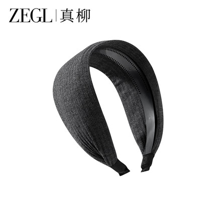 ZEGL真柳老钱风宽边发箍高颅顶头饰2024新款高端洗脸发箍秋冬女
