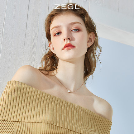 ZEGL轻奢高级感人造珍珠项链女轻奢小众2025年新款法式锁骨链饰品