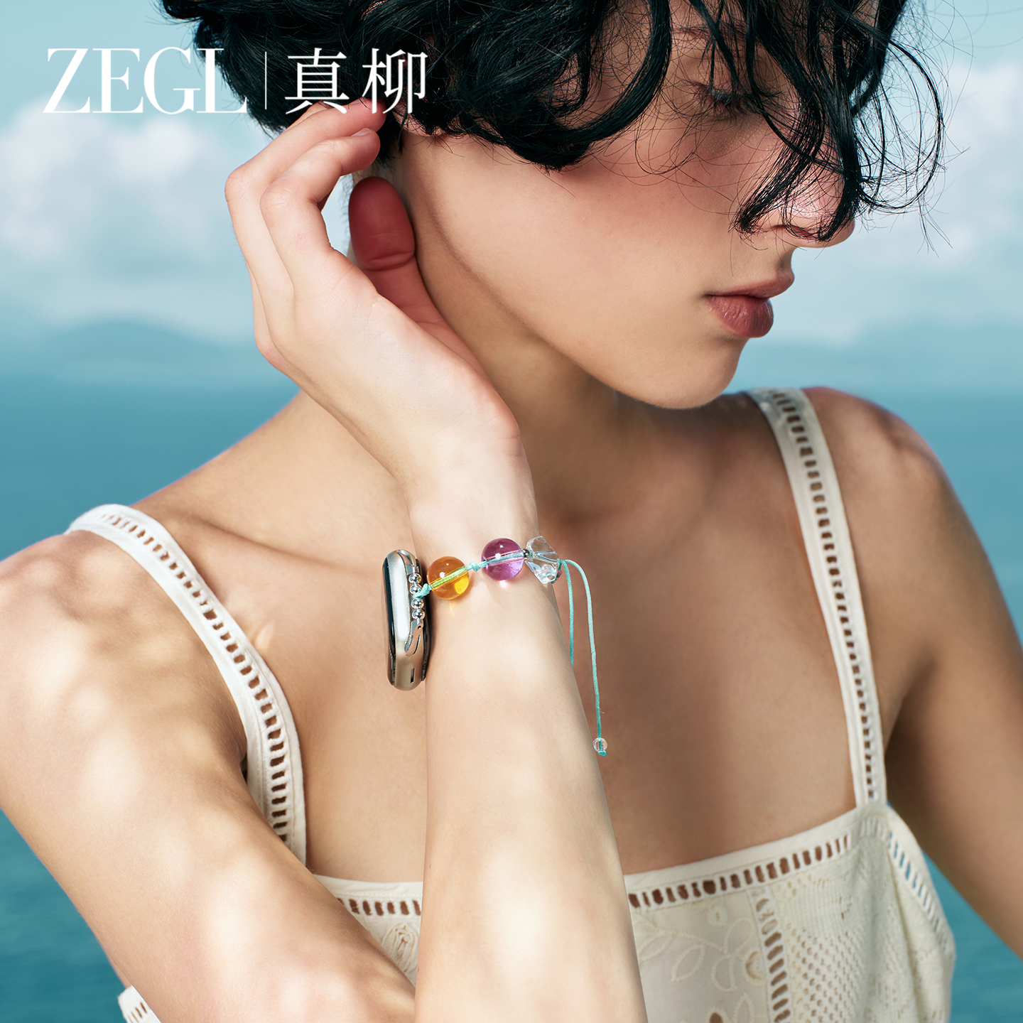 ZEGL设计师适用苹果手表水晶表带