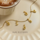 ZEGL英文DIY字母项链女轻奢小众高级感锁骨链时尚 吊坠趣味配饰品