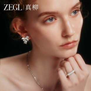 ZEGL绸缎光遇系列蝴蝶耳钉女新款 耳环小众高级耳饰 爆款 适合春天