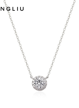 ZEGL轻奢简约925纯银项链女ins冷淡风银色锁骨链小众吊坠轻奢饰品