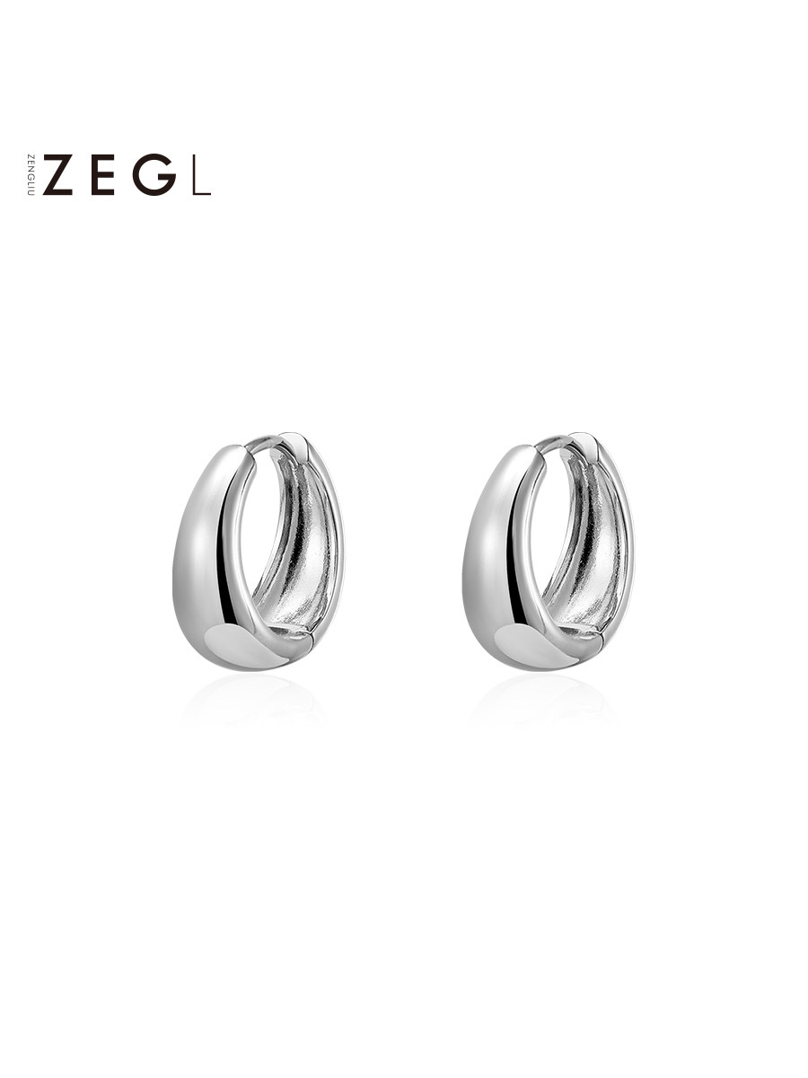 ZENGLIU circle earrings female European and American ins simple cold wind ear needle ear buckle niche ear ornaments 2021 new