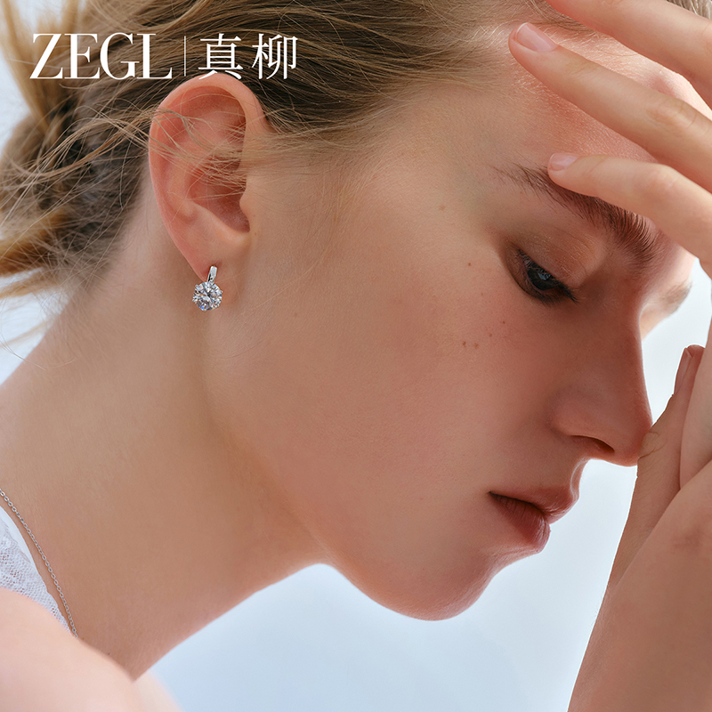 ZEGL真柳圈圈巨好看耳环女小众耳圈轻奢高级法式精致耳饰新款爆款