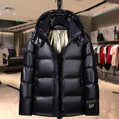 白鸭绒外套 保暖羽绒服学生加肥加大码 大码 300斤胖子羽绒服男冬季