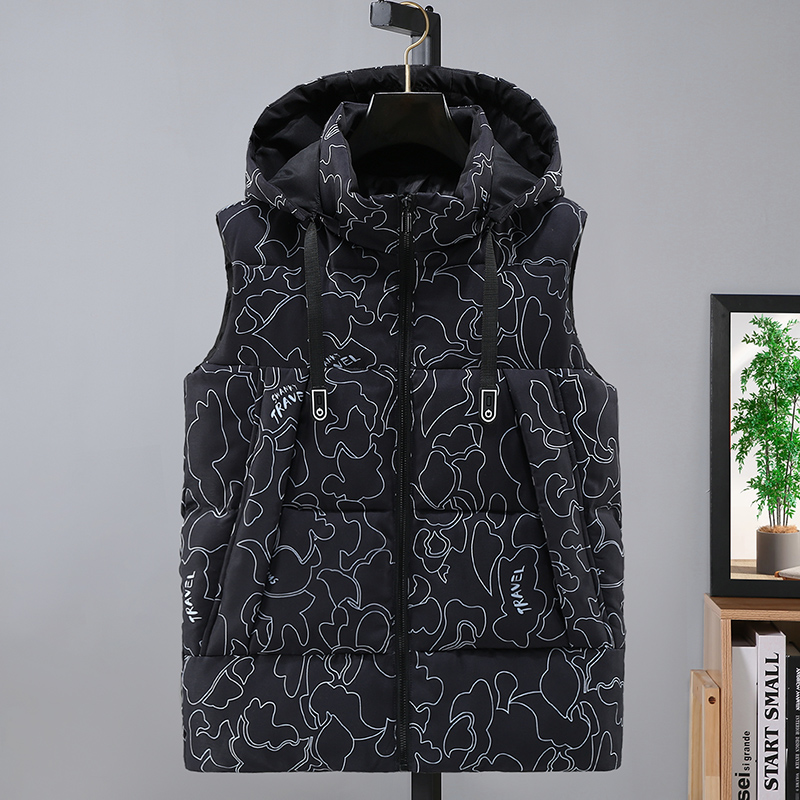 羽绒棉马甲迷彩款运动坎肩