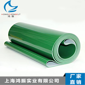 PVC输送带绿白色轻型平面流水线工业运输皮带草坪钻石爬坡提升机