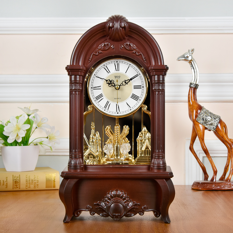 MN现代报时卧室简约大气精致座钟