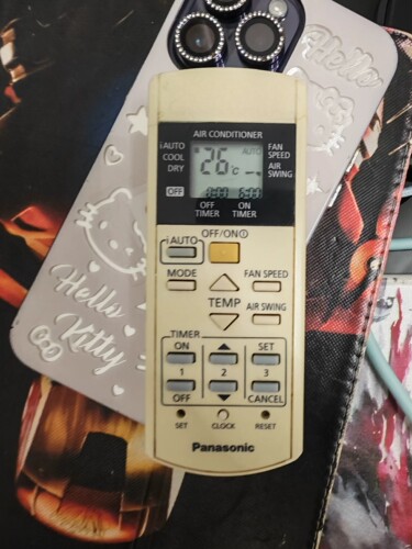 适用香港英文松下冷气机CS-PC9QKH A75C3298 3297 空调遥控器全新