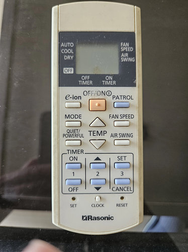 Rasonic樂聲樂信松下冷氣空調遙控器A75C3184 3182 2913 RS-C9HK
