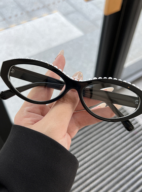 2023新款法式复古小香风珍珠墨镜