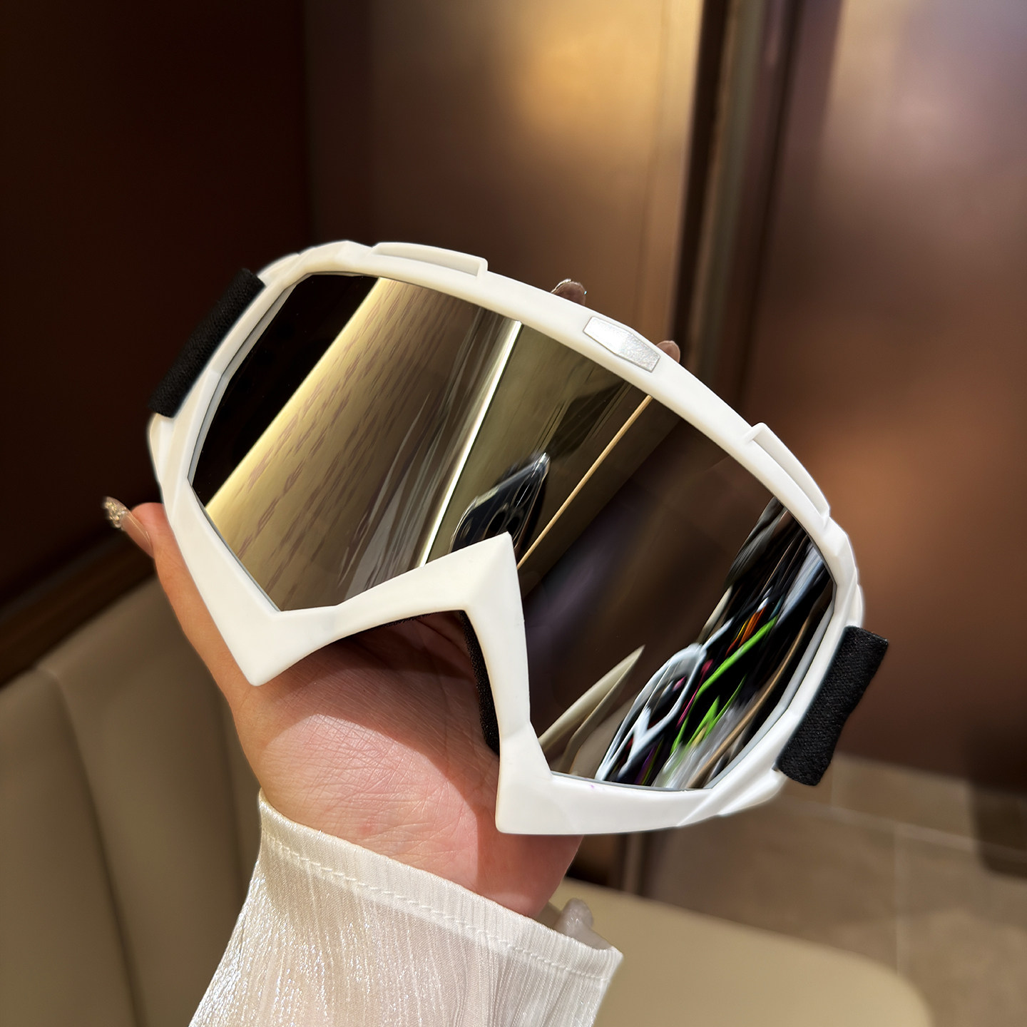 摩托车超大框炫彩骑行眼镜防风护目镜男女户外运动滑雪镜防紫外线