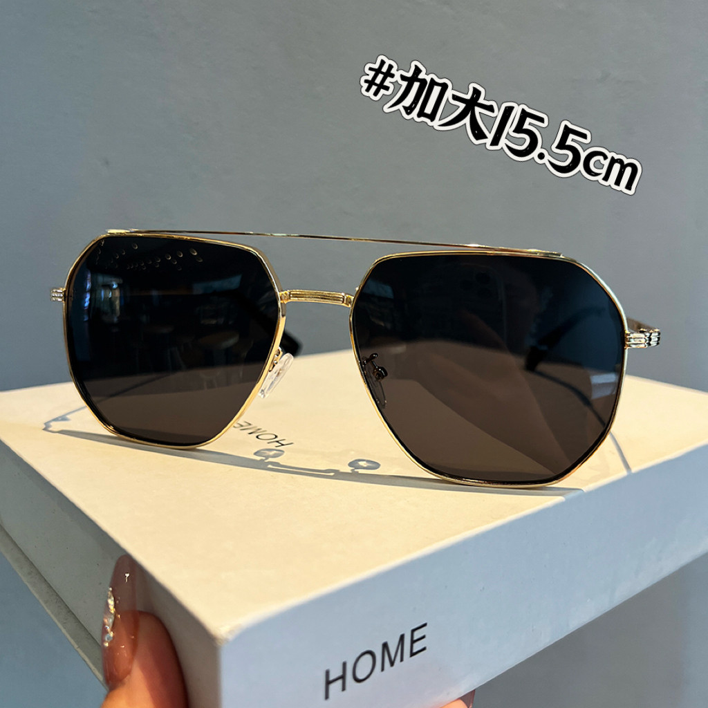 加大加宽超大框多边形偏光墨镜男女高级感防紫外线太阳眼镜开车镜