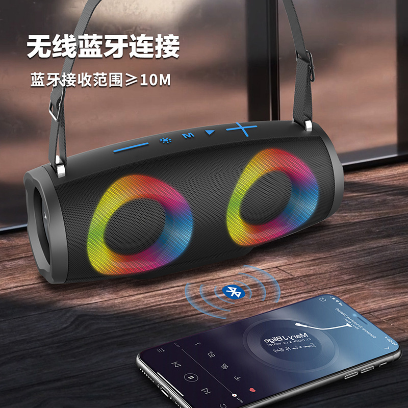 梵博士战鼓无线蓝牙音箱广场舞音响大音量低音炮户外运动便携背