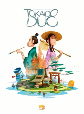 【长颈鹿】 Tokaido Duo正版英文桌游.