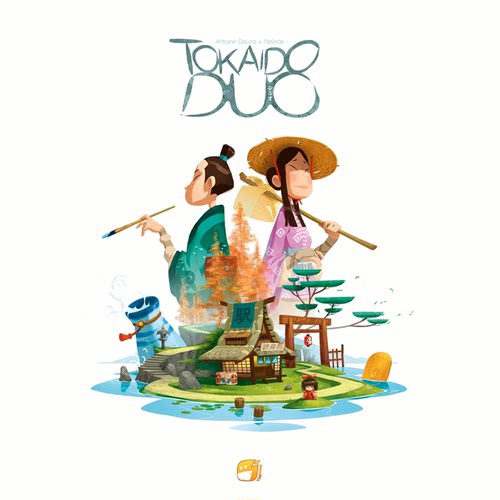 【长颈鹿】 Tokaido Duo正版英文桌游.