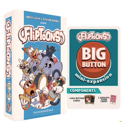 【长颈鹿】Fliptoons:Fliptoons+Mini expansion正版英文桌游.