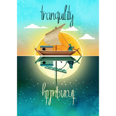 【长颈鹿桌游】Tranquility英文正版桌游｜有中规